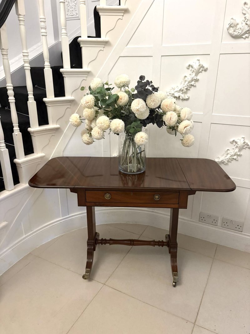 Exquisite Antique Regency Freestanding Mahogany Sofa Table